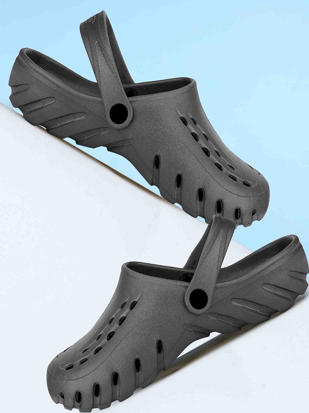 

BERSACHE Men Clogs, Black