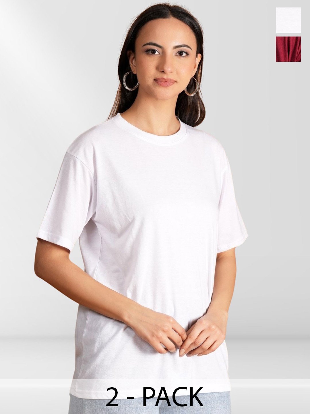 

NEYSA Women Typography 2 Printed T-shirt, Multi