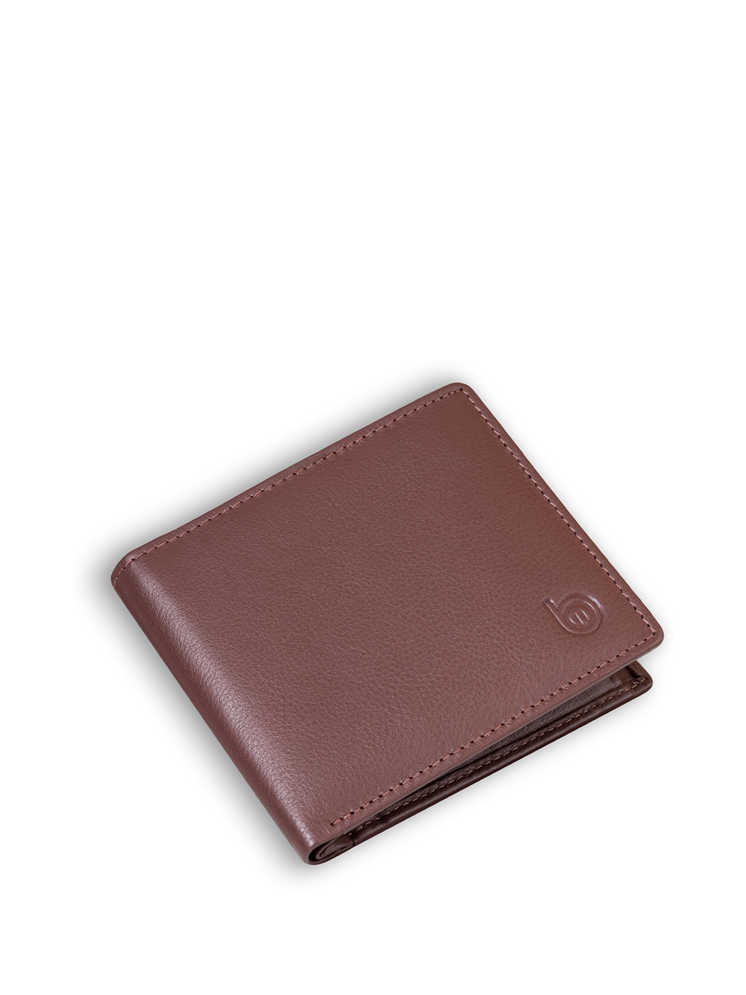 

BAGMAN Men Leather Two Fold Wallet, Maroon