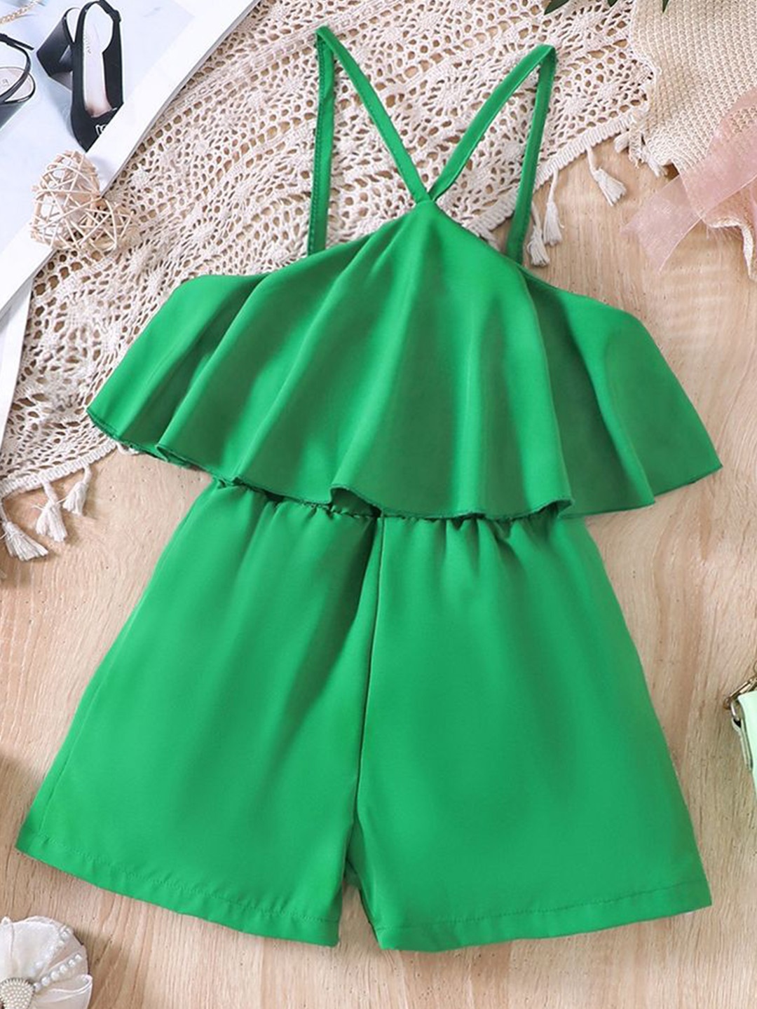 

LULU & SKY Girls Jumpsuit, Green