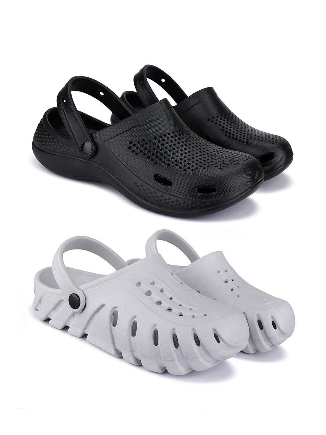 

BERSACHE Men Clogs, Grey