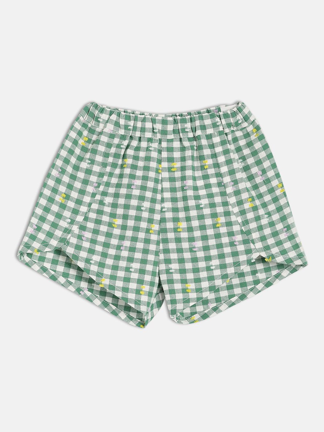 

MINI KLUB Girls Checked Technology Shorts, Green