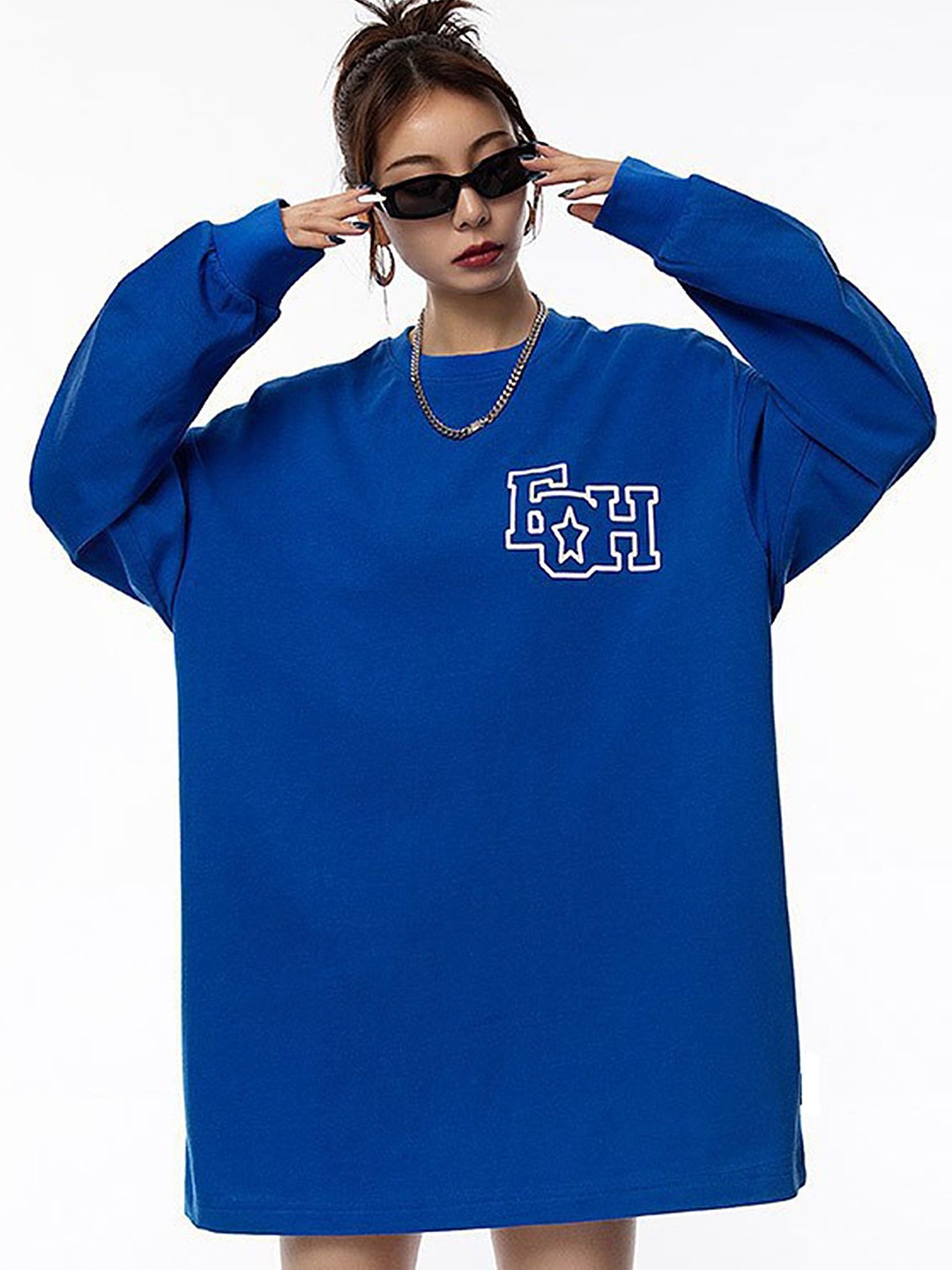 

LULU & SKY Cotton Top, Blue