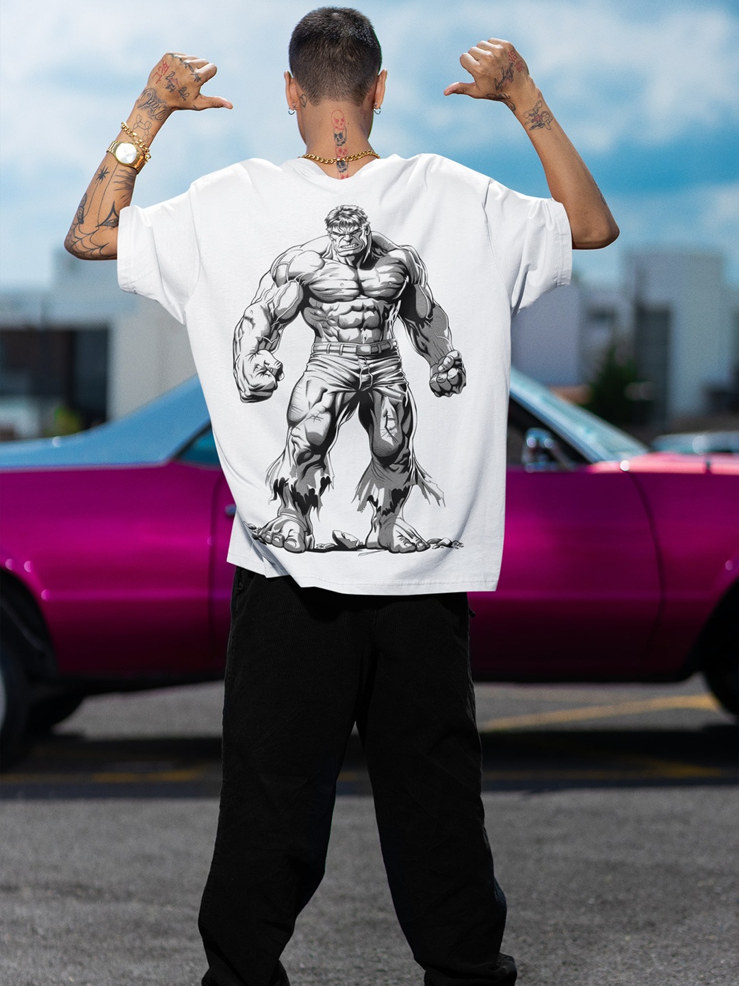 

Edyssa Men Printed T-shirt, White