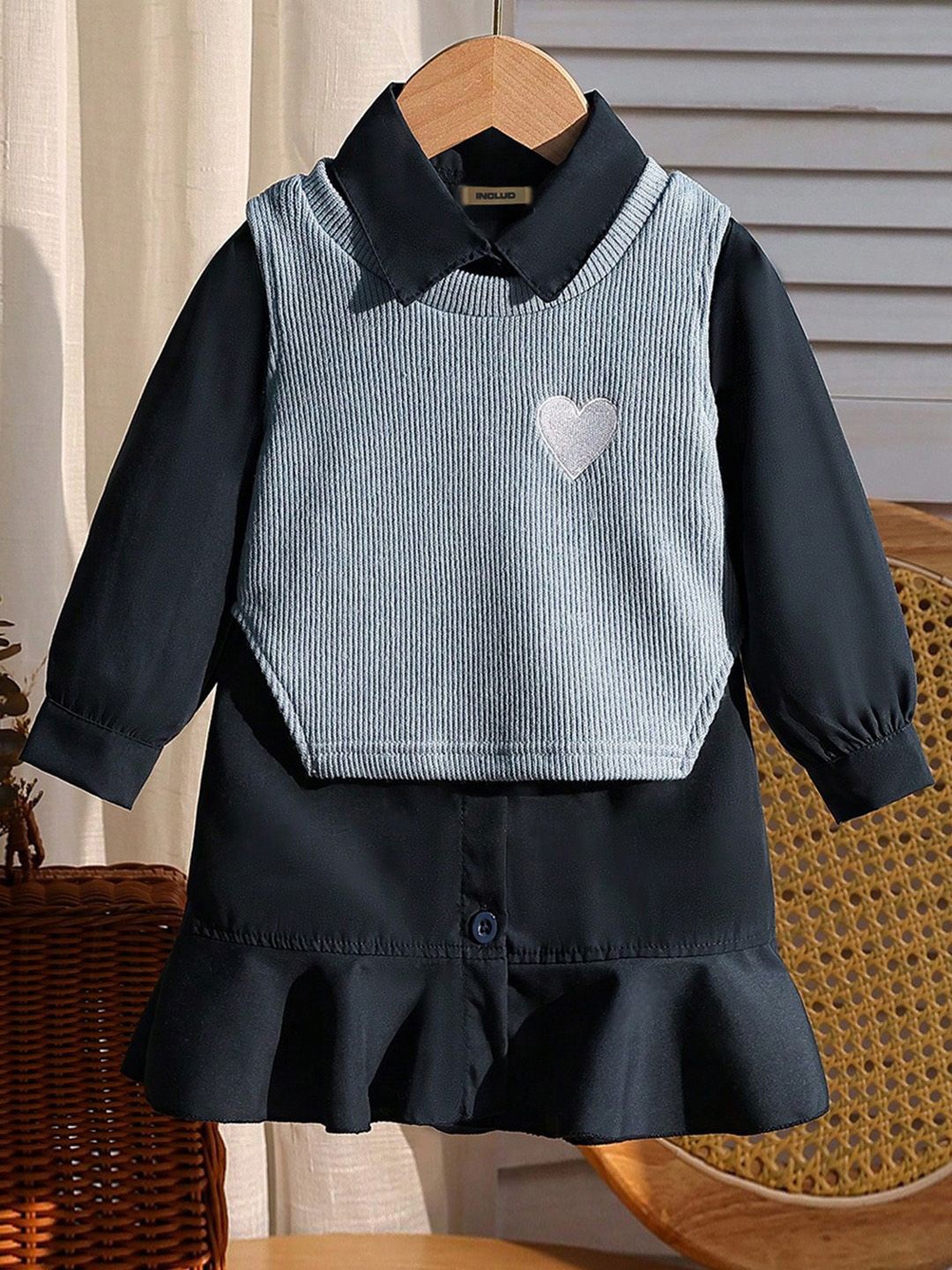 

INCLUD Shirt Dress, Black