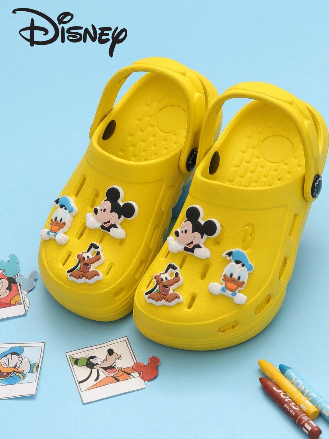 

Yellow Bee Boys Printed Yellow Clogs