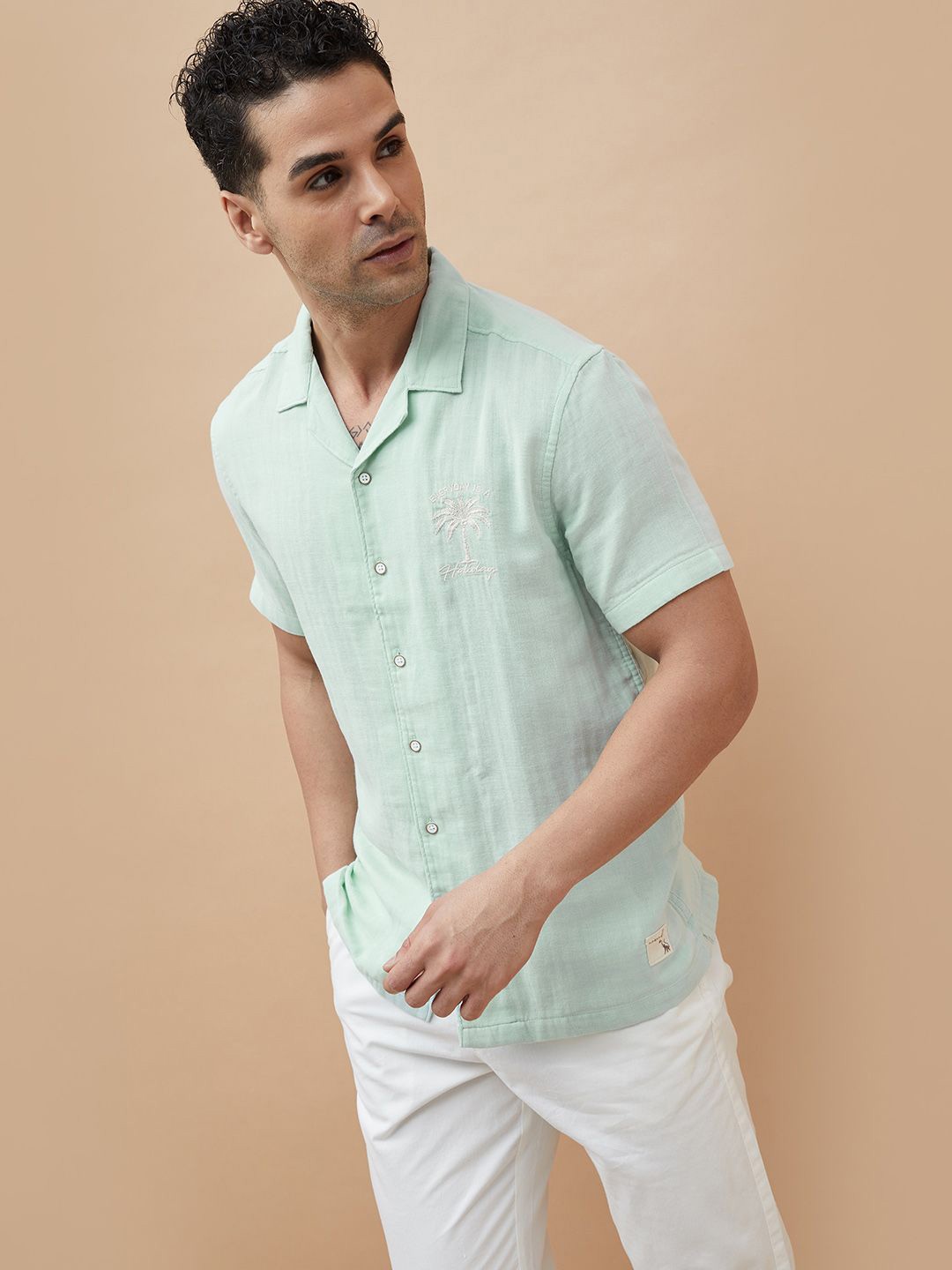 

CODE by Lifestyle Men Opaque Casual Shirt, Green