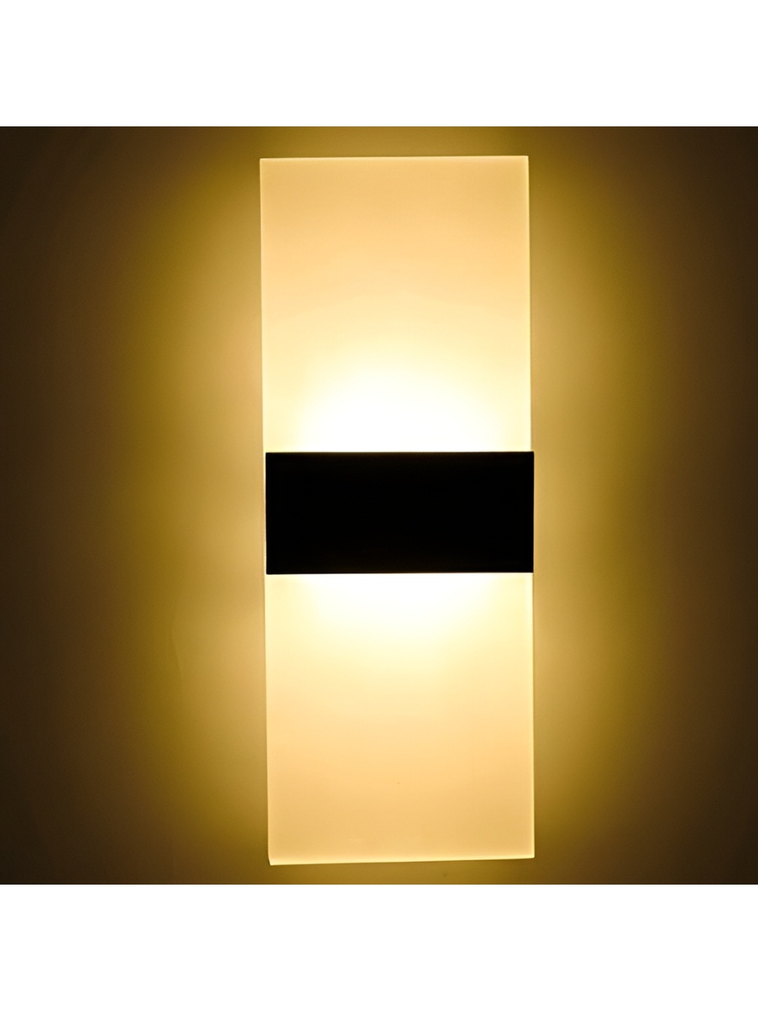 

GAUVIK Black & White Acrylic Rectangle Shaped LED Wall Lamp