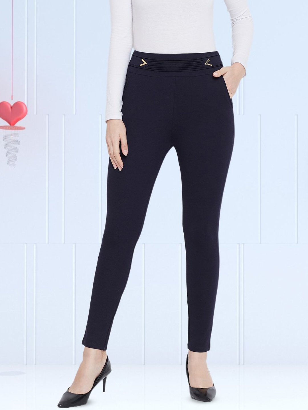 

Moda Rapido Women Jeggings, Navy blue