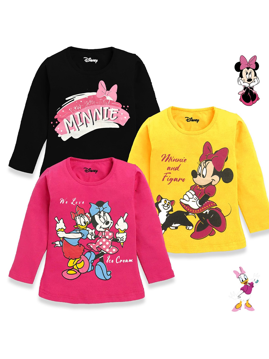 

Disney By Miss and Chief Girls 3 Minnie Mouse Printed T-shirt, Multi