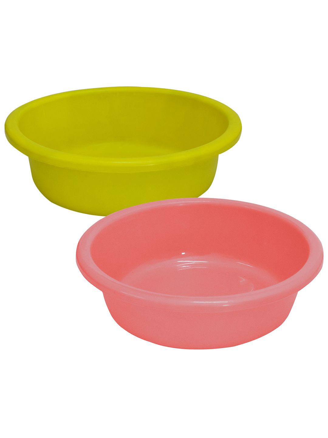 

Kuber Industries Green & Pink 2 Pieces Knead Dough Basket 6L