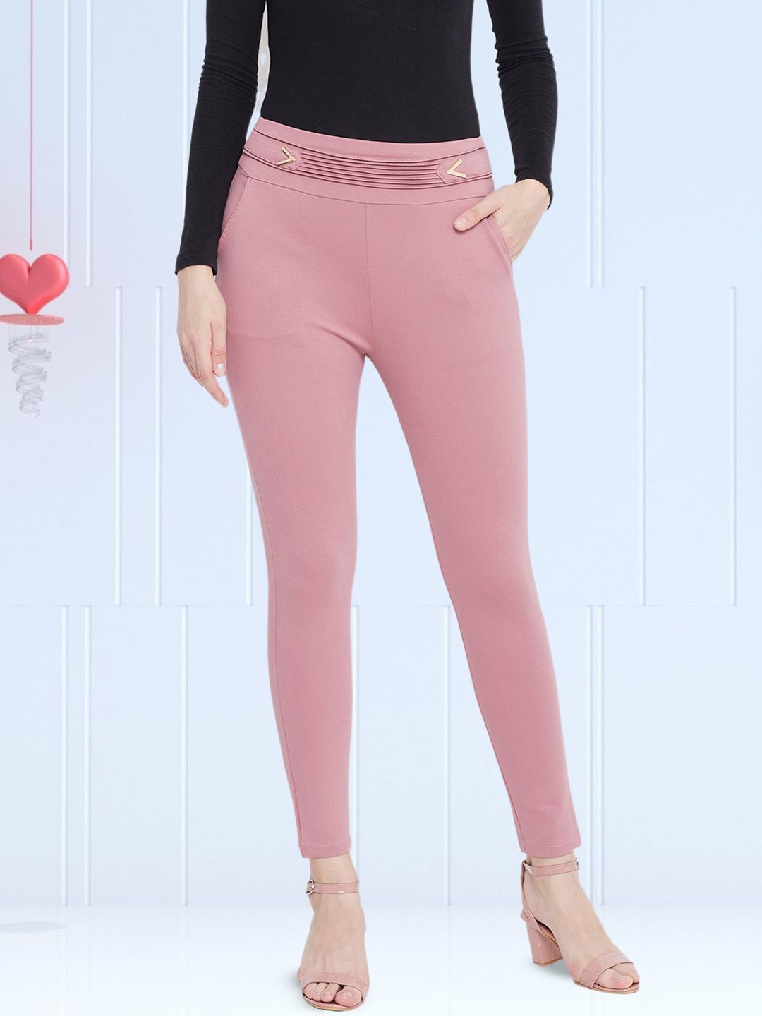 

Moda Rapido Women Jeggings, Pink