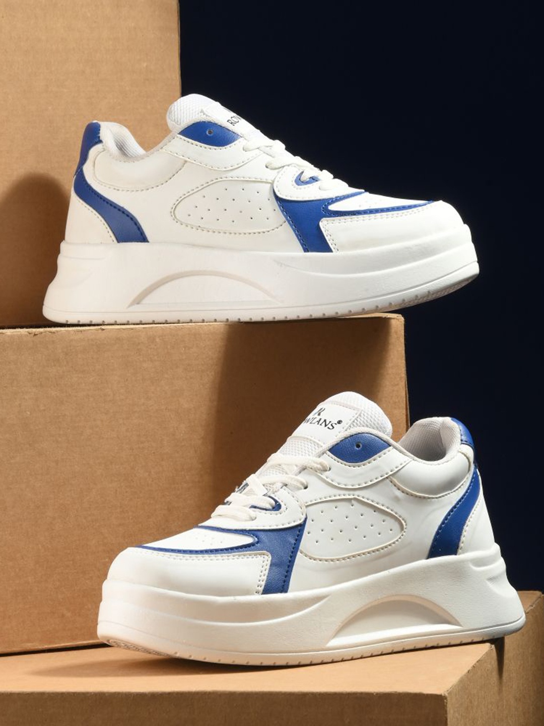 

Rowlans Women Colourblocked Sneakers, White