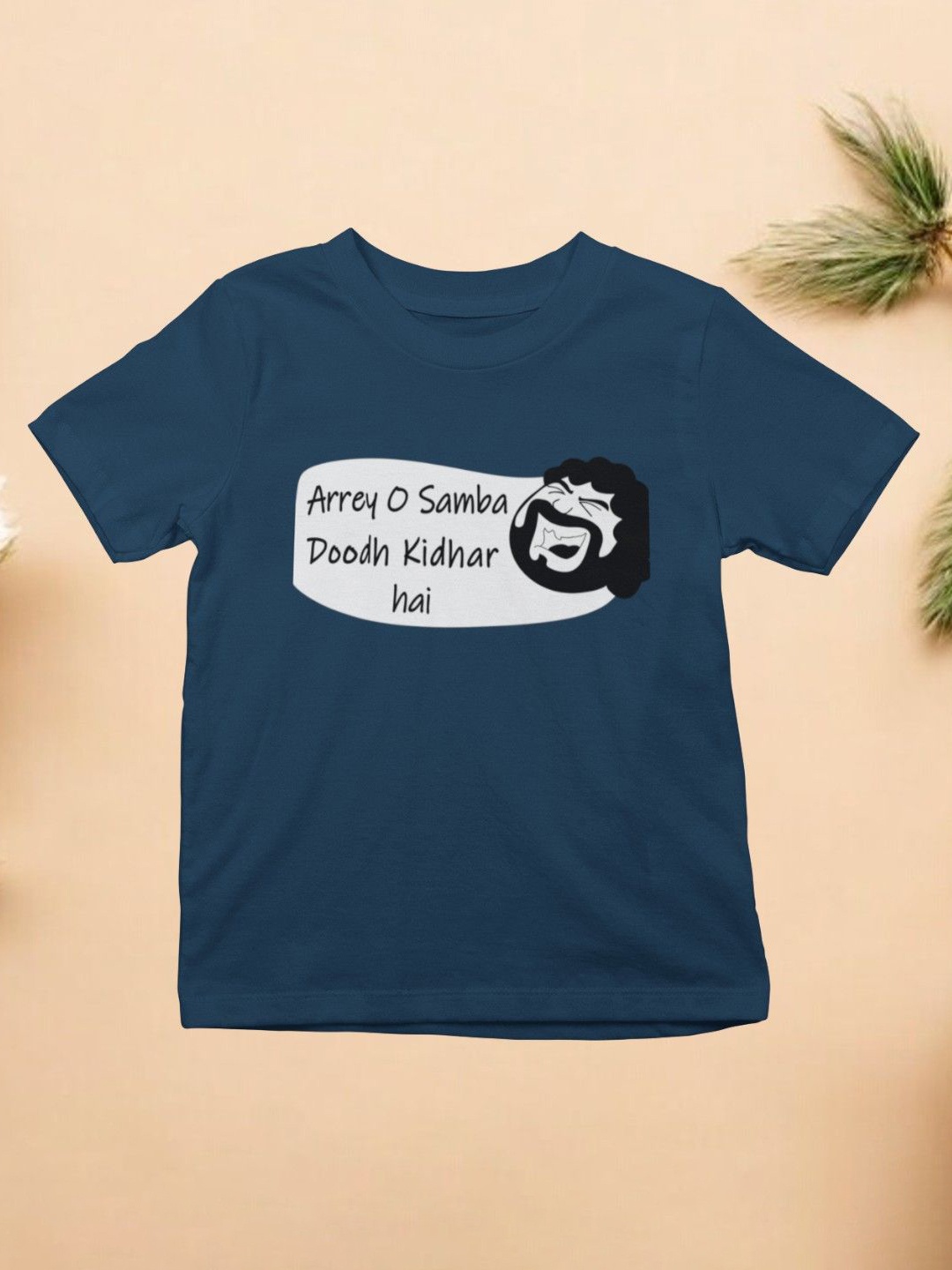 

YK X First Laugh Boys Typography Printed T-shirt, Blue