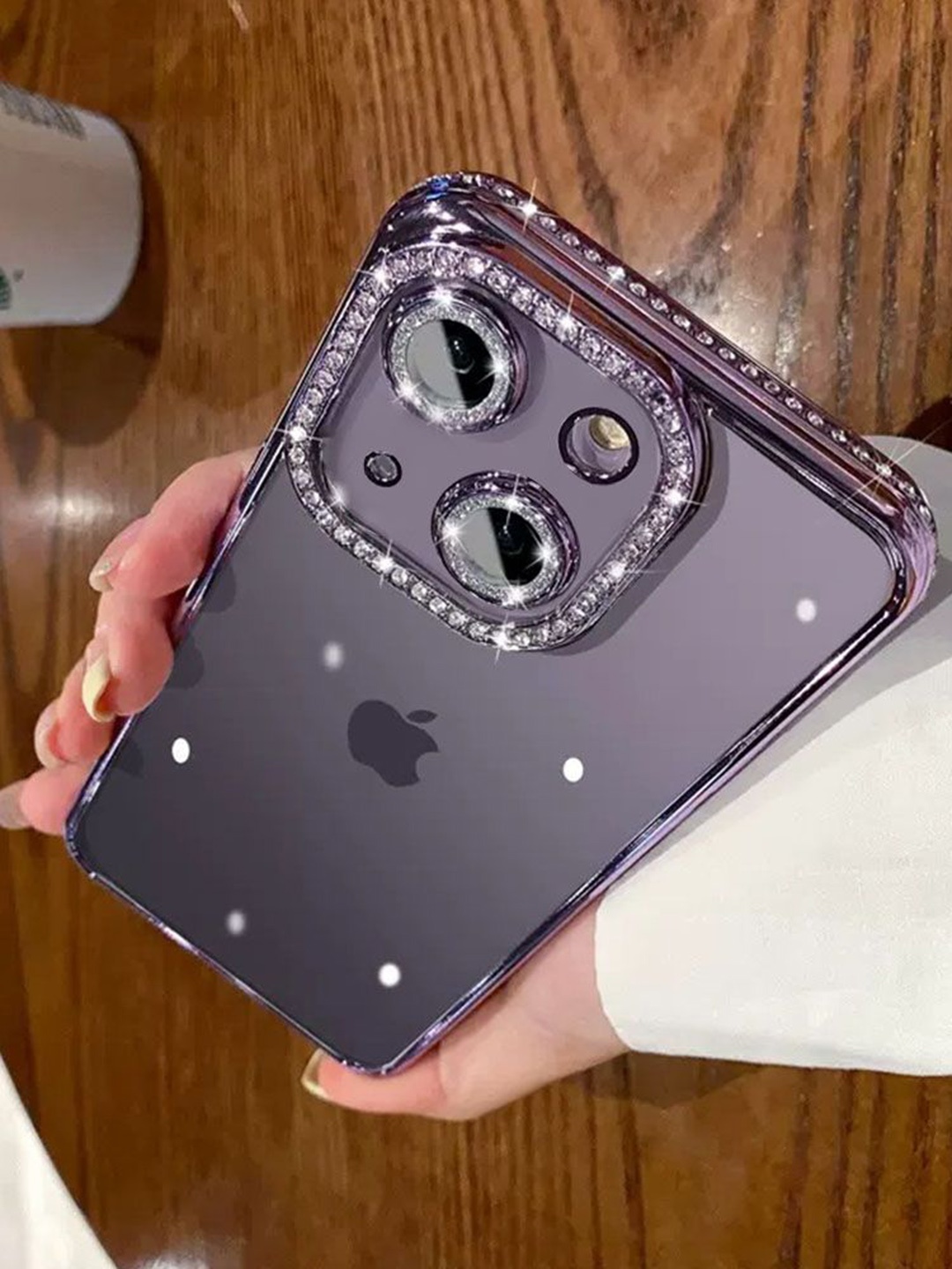 

Luxury Kase Quirky Printed iPhone 15 Back Case Mobile Accessories, Purple
