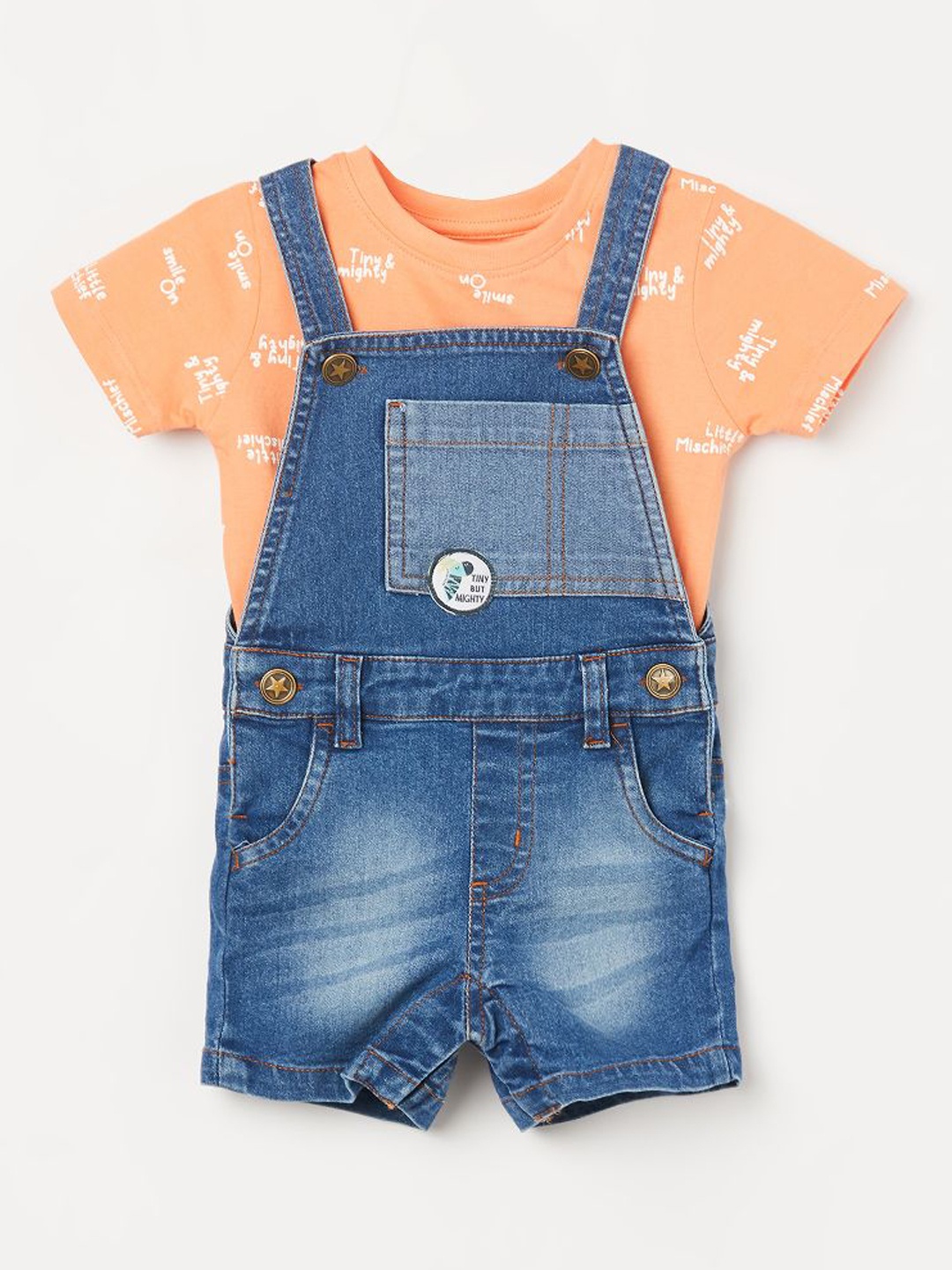 

Juniors by Lifestyle Infant Boys Cotton Dungaree, Blue