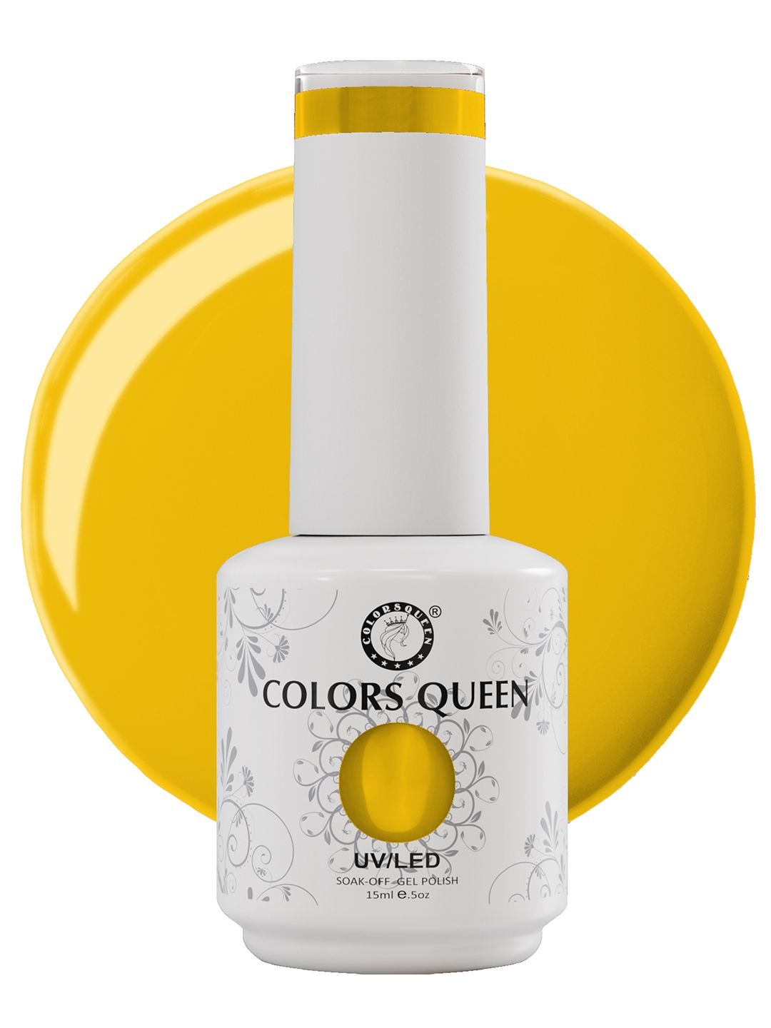 

Colors Queen UV/LED Soak Off Gel Polish- 15 ml- Shade- 184, Yellow