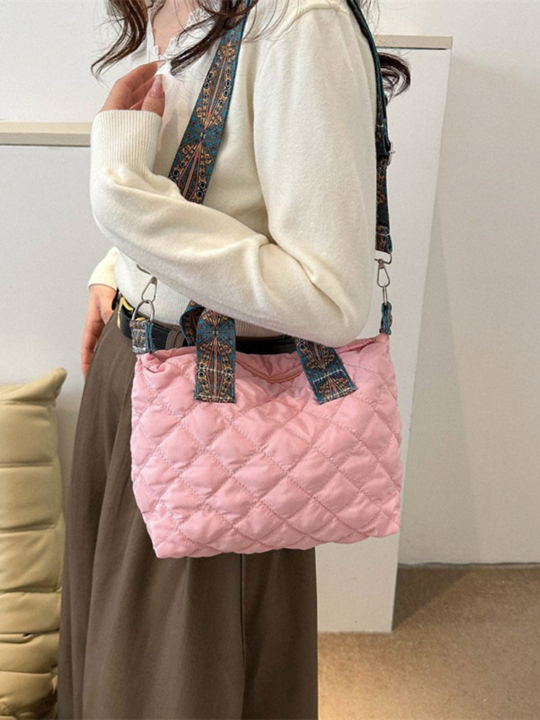 

DressBerry Shopper Tote Bag, Pink