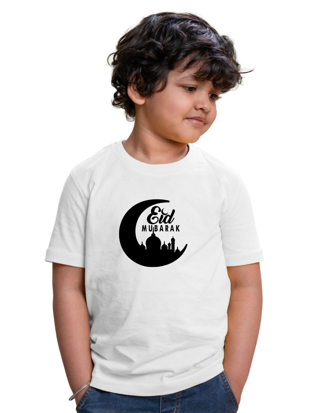 

Chombooka Kids Printed Pockets T-shirt, White