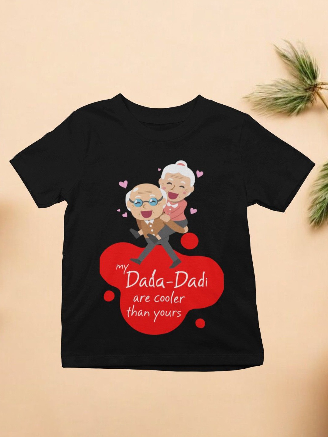 

YK X First Laugh Boys Printed T-shirt, Black