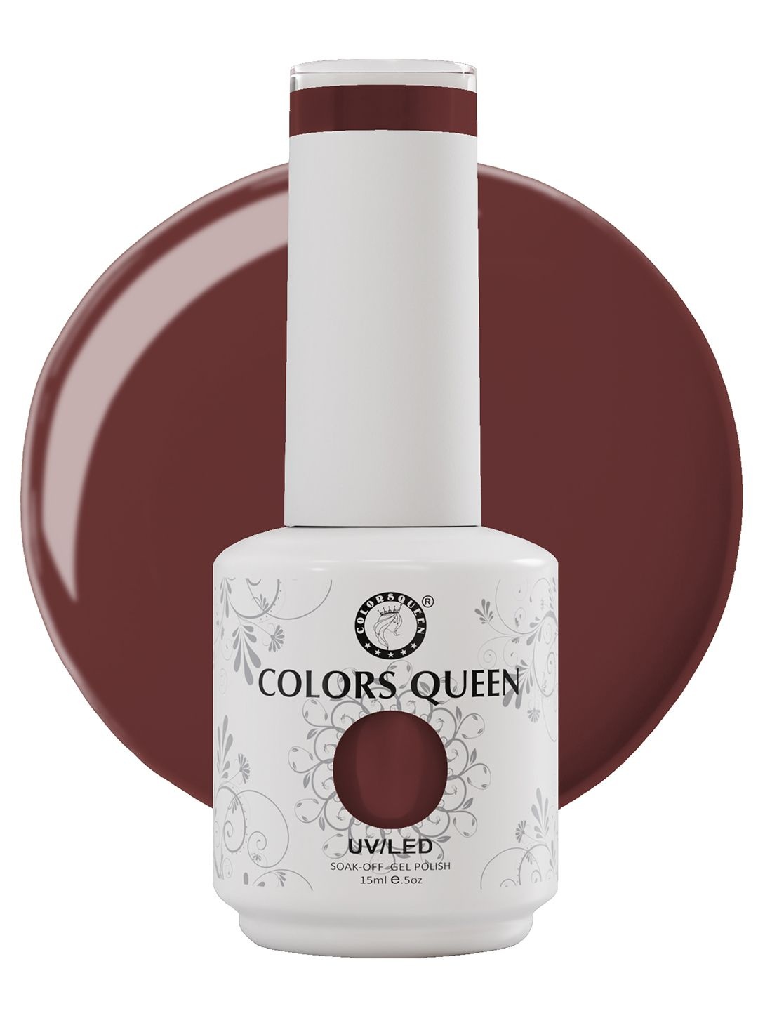 

Colors Queen UV/LED Soak Off Long Wearing Gel Polish 15ml - Shade 218, Maroon