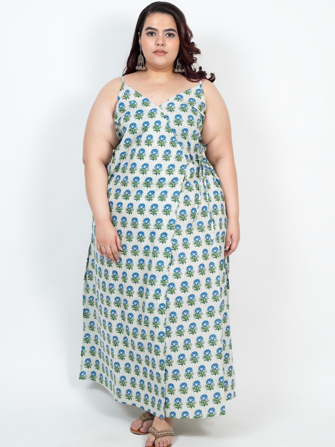 

XOXO Cherry Women Floral Print Maxi Dress, White