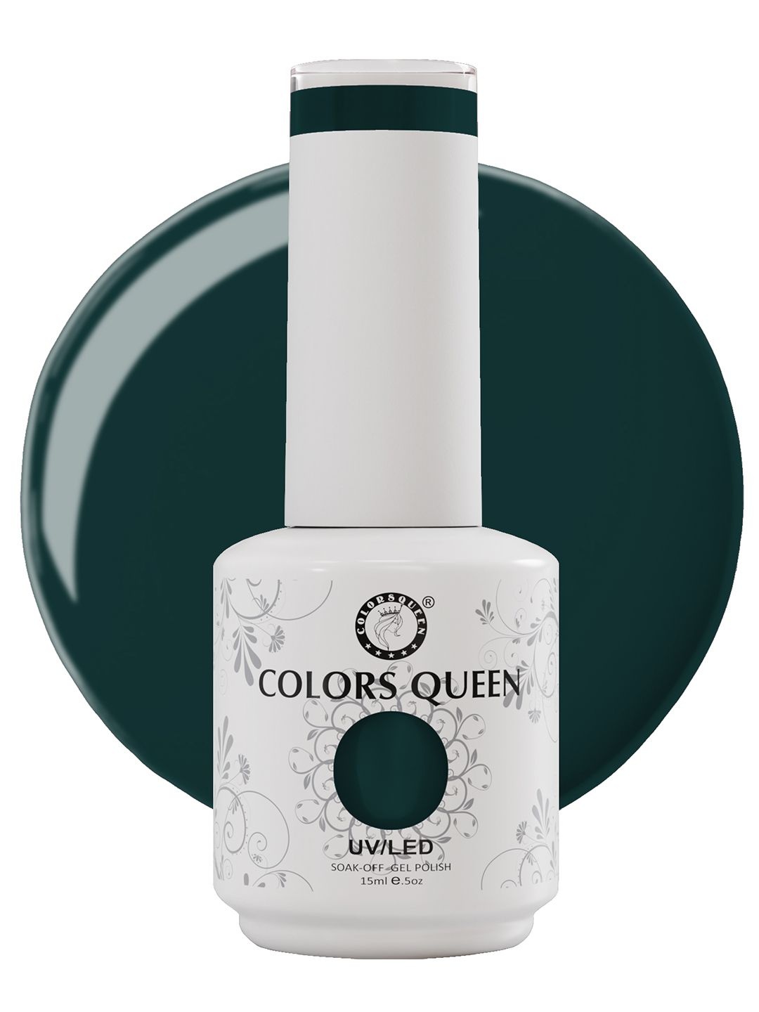 

Colors Queen UV/LED Soak Off Long Wearing Gel Polish 15 ml - Shade 145, Teal