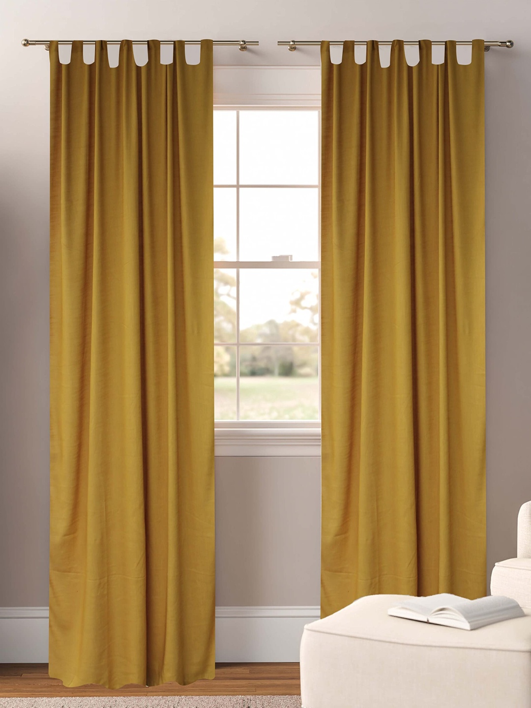 

Dekor World Multicoloured Set of 2 Sheer Window Curtain, Multi
