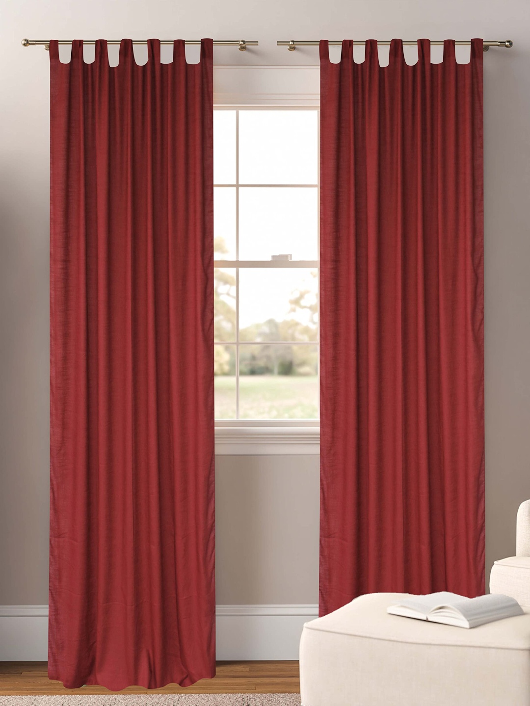 

Dekor World Multicoloured Set of 2 Sheer Window Curtain, Multi