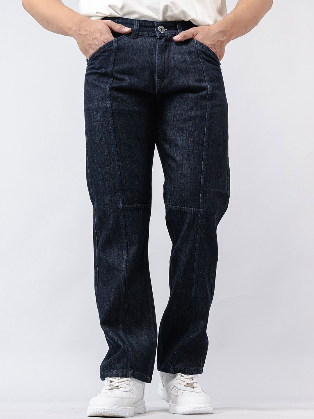 

Tistabene Men Straight Fit Stretchable Jeans, Charcoal