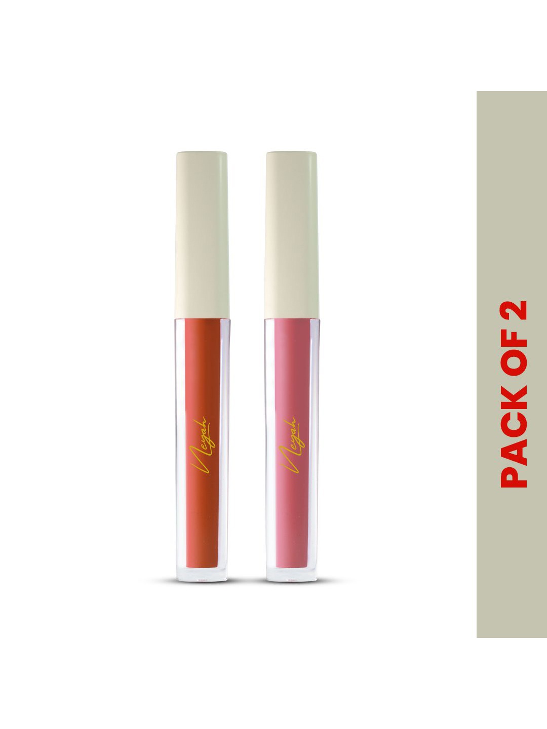

Neyah Set Of 2 Matte Slay Liquid Lipstick- 1.5 ml Each- Maple Glow 119- Amber Spice 121, Red