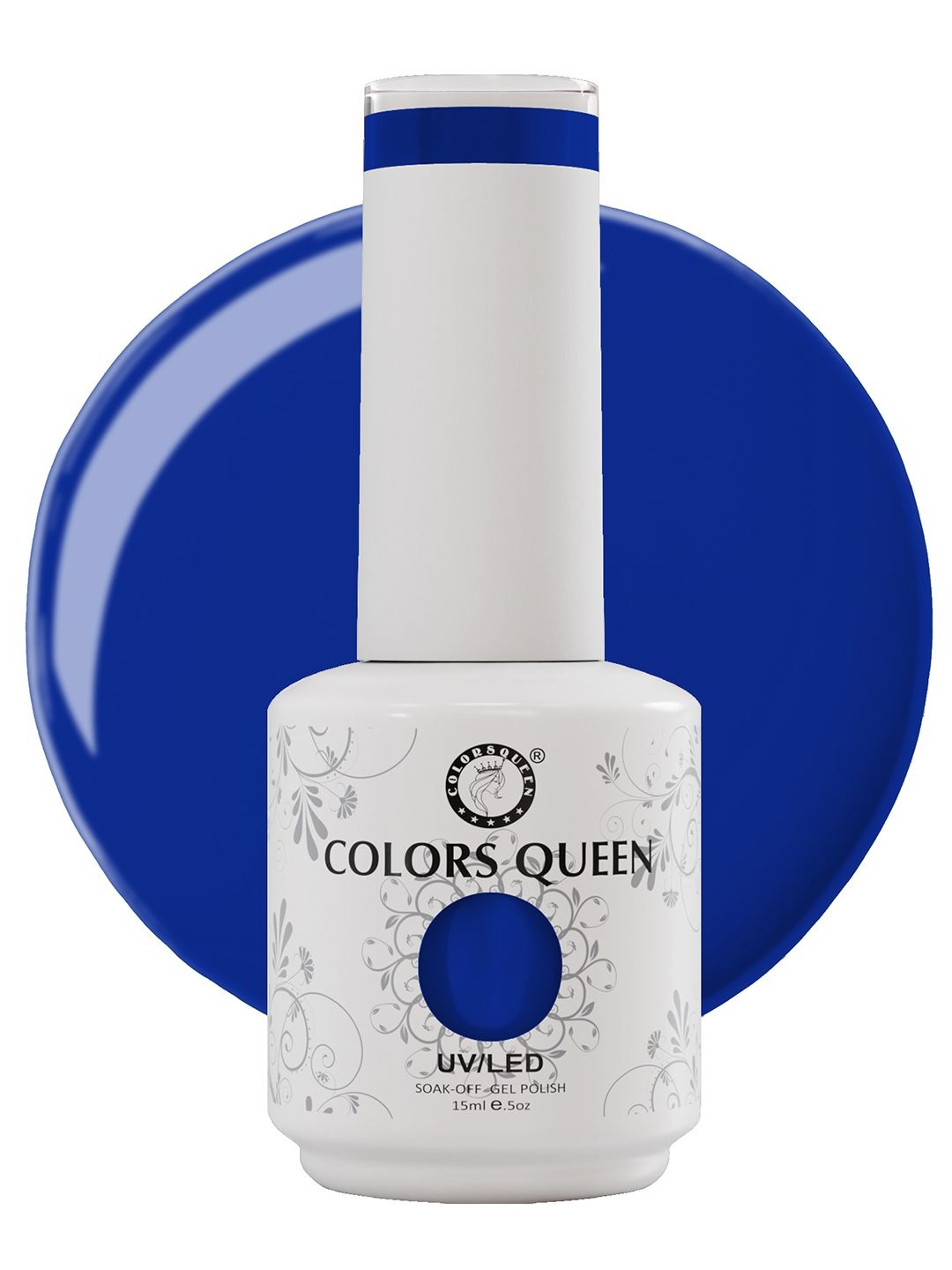

Colors Queen UV/LED Soak Off Long Wearing Gel Polish 15 ml - Shade 200, Blue