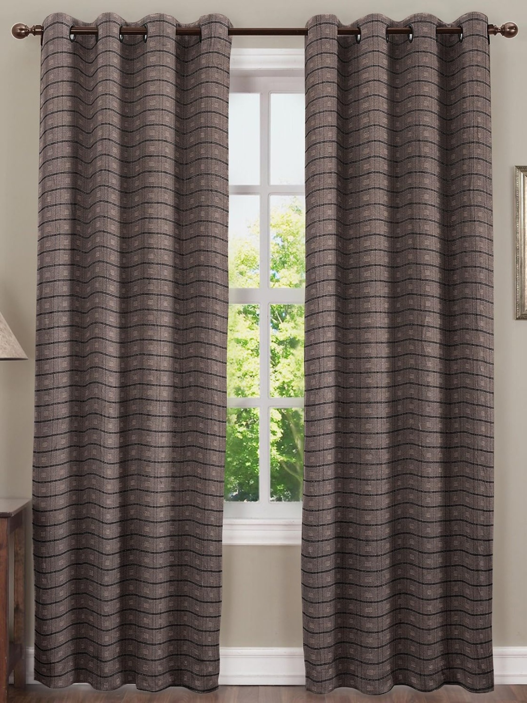 

Dekor World Multicoloured Set of 2 Door Curtain, Multi
