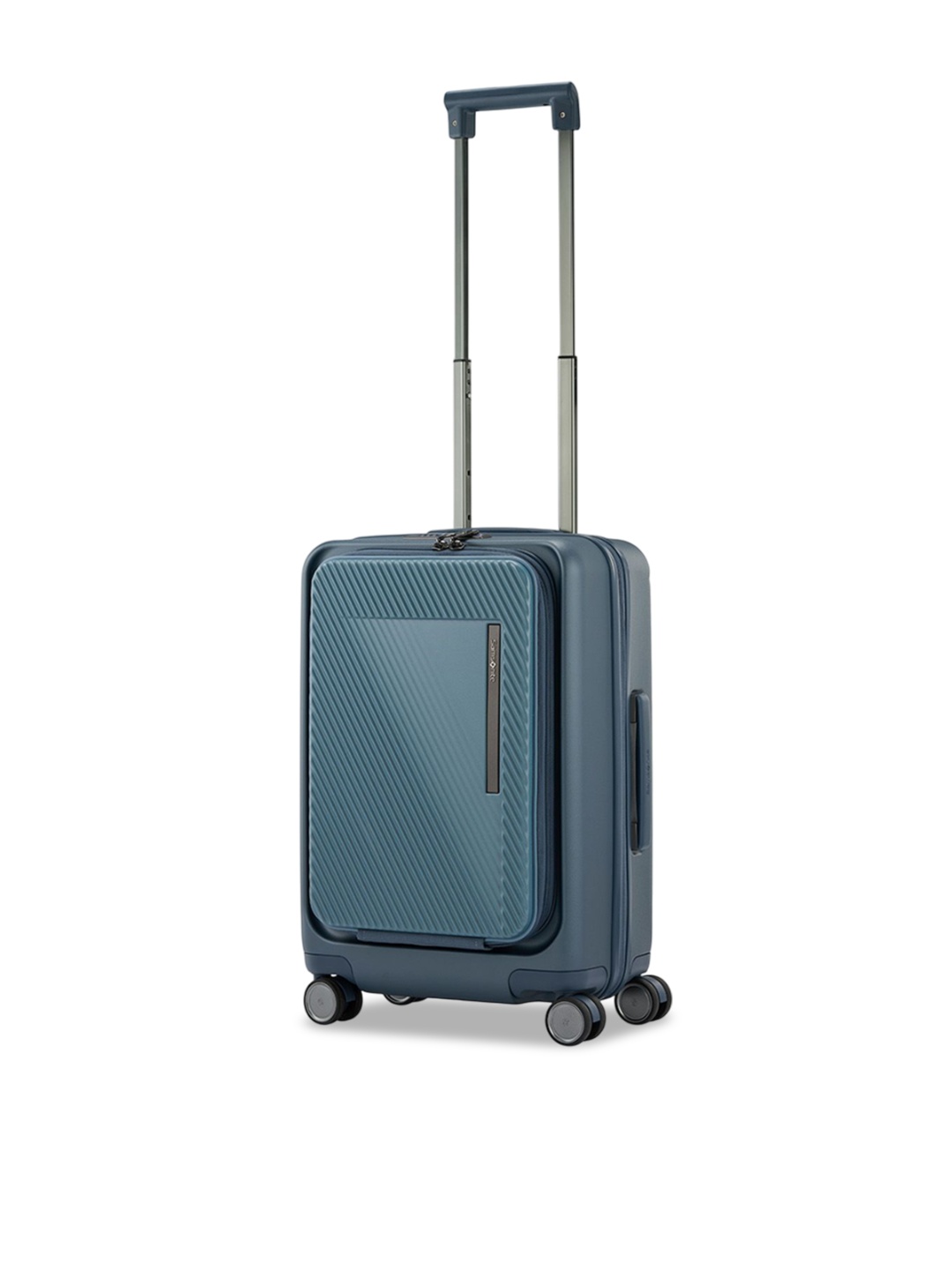 

Samsonite Zipprix Front Opening Hard Sided Small Trolley Bag, Blue