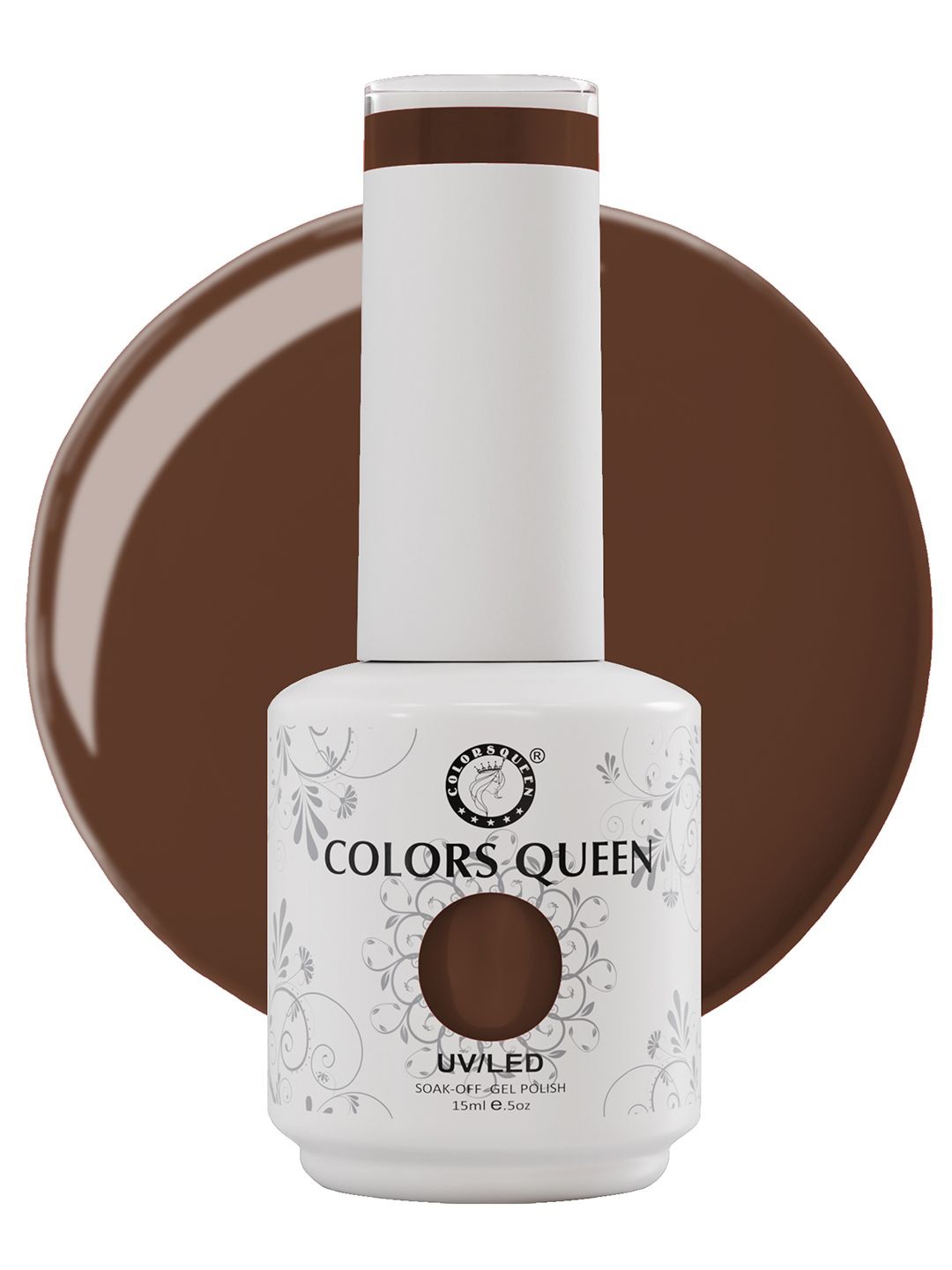 

Colors Queen UV/LED Soak Off Gel Polish- 15 ml- Shade- 131, Brown