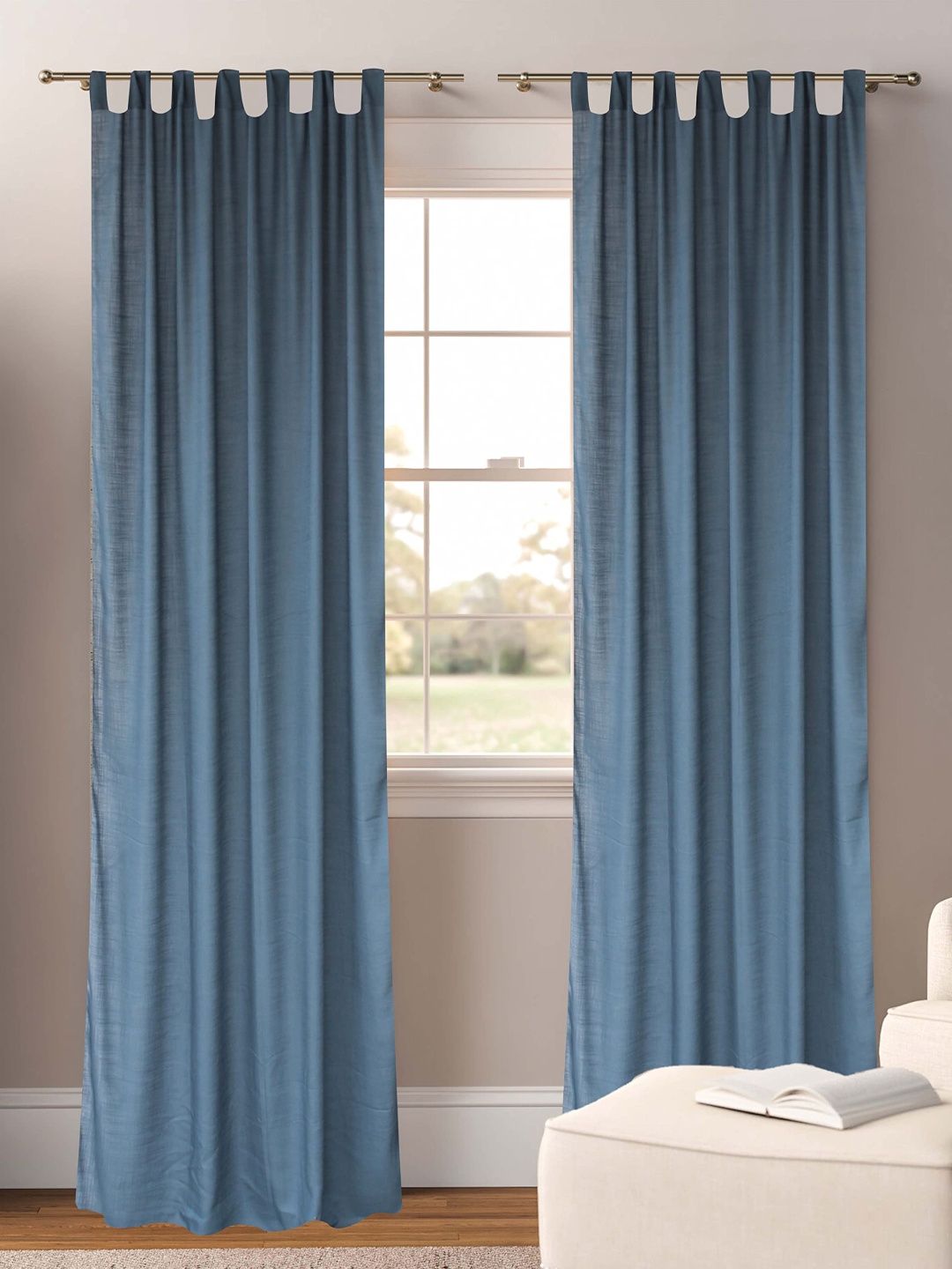 

Dekor World Multicoloured Set of 2 Sheer Long Door Curtain, Multi