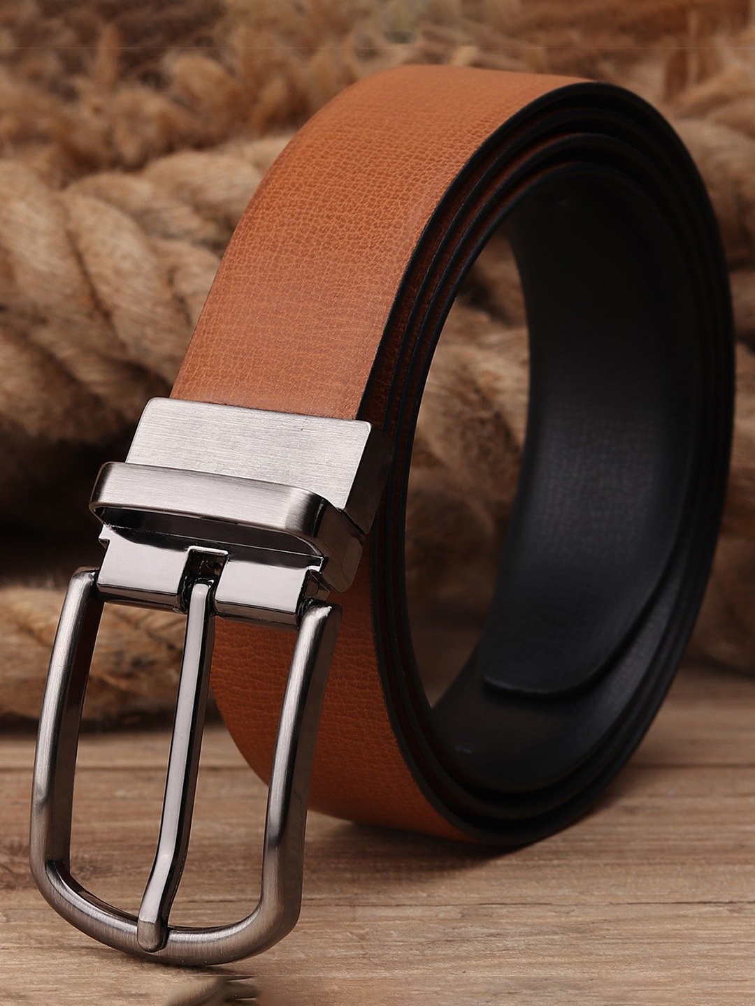 

Killer Men Reversible Textured Formal Belt, Tan