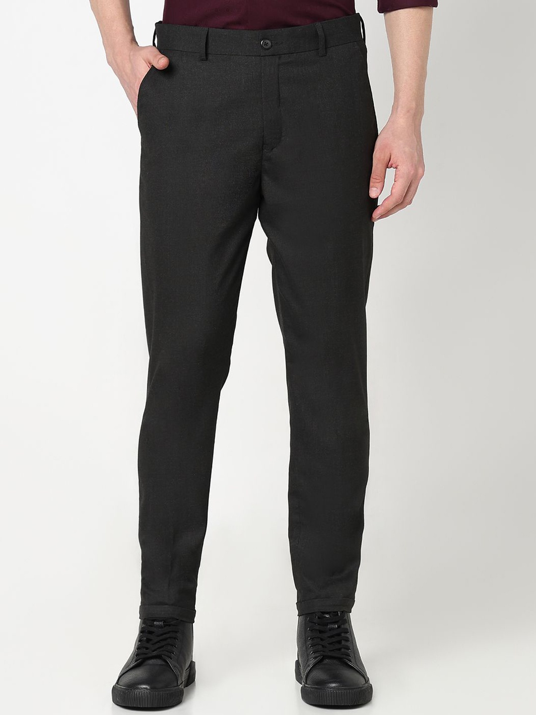 

R&B Men Formal Trousers, Grey