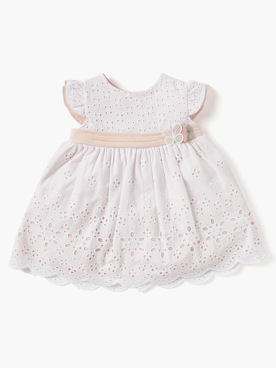 

Giggles by Babyshop Girls Embroidered A-Line Dress, Pink