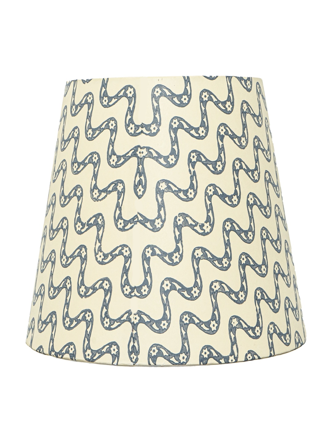

Lampenschirm India Grey & Beige Printed Cotton Contemporary Frustum Shaped Lampshade