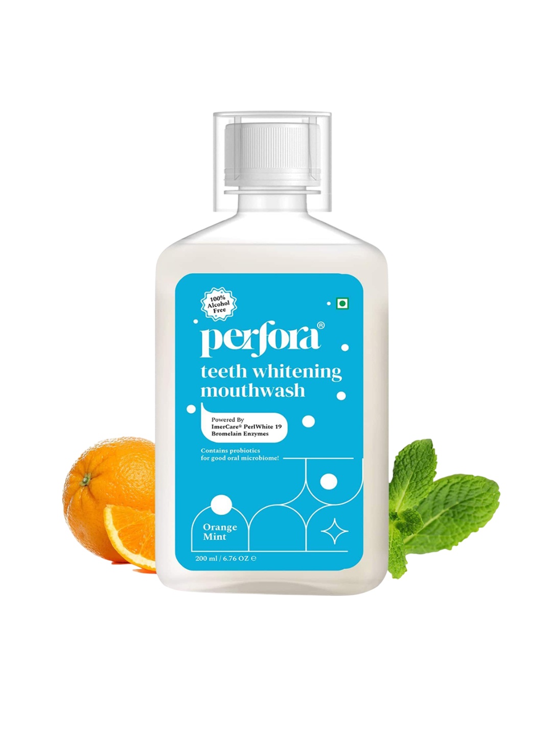 

Perfora Teeth Whitening Mouthwash 200ml Each - Orange Mint, Blue