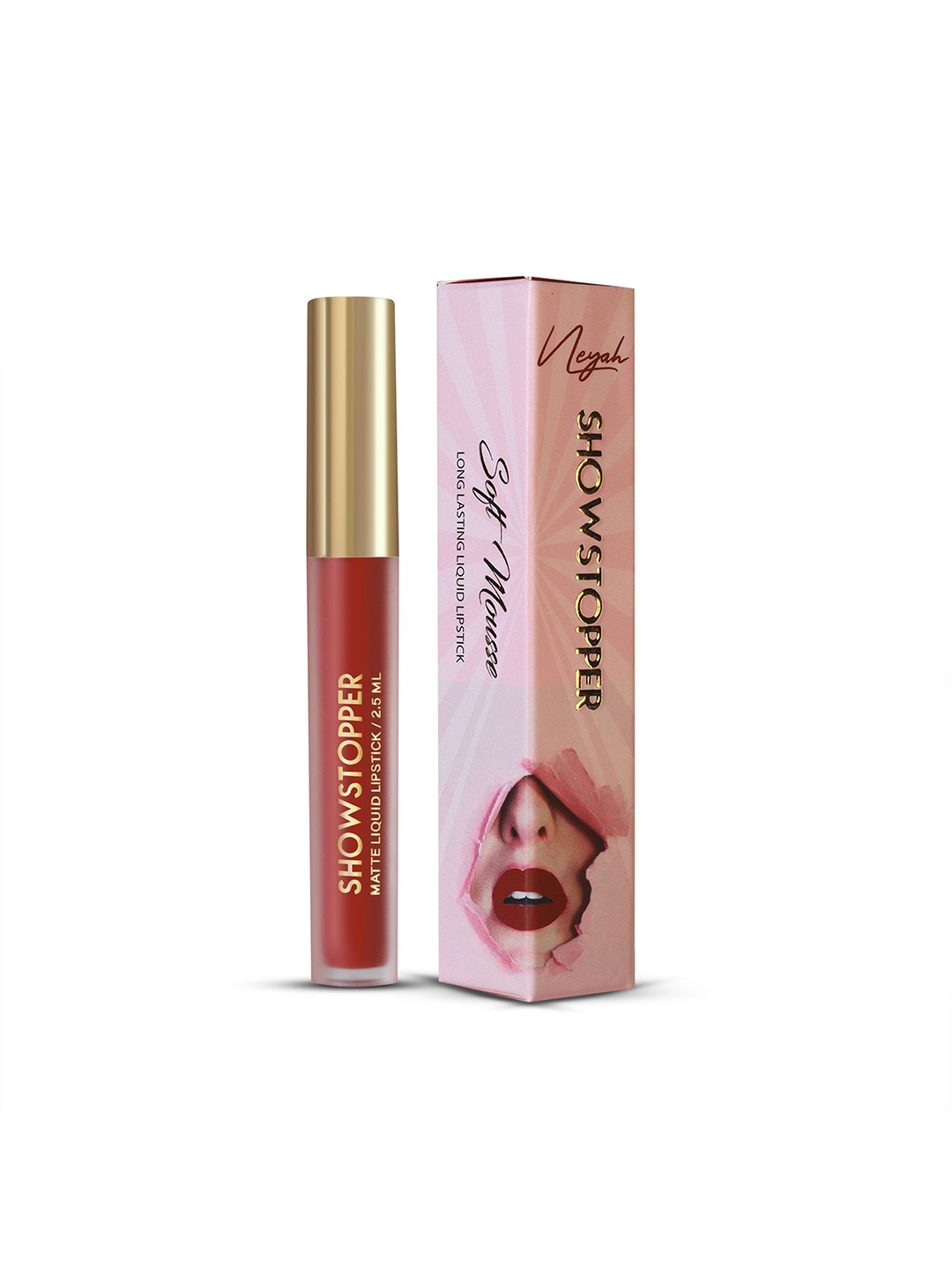 

Neyah Showstopper Matte Liquid Lipstick With Vitamin E - 2.5 g - Dare To Bare 107, Red