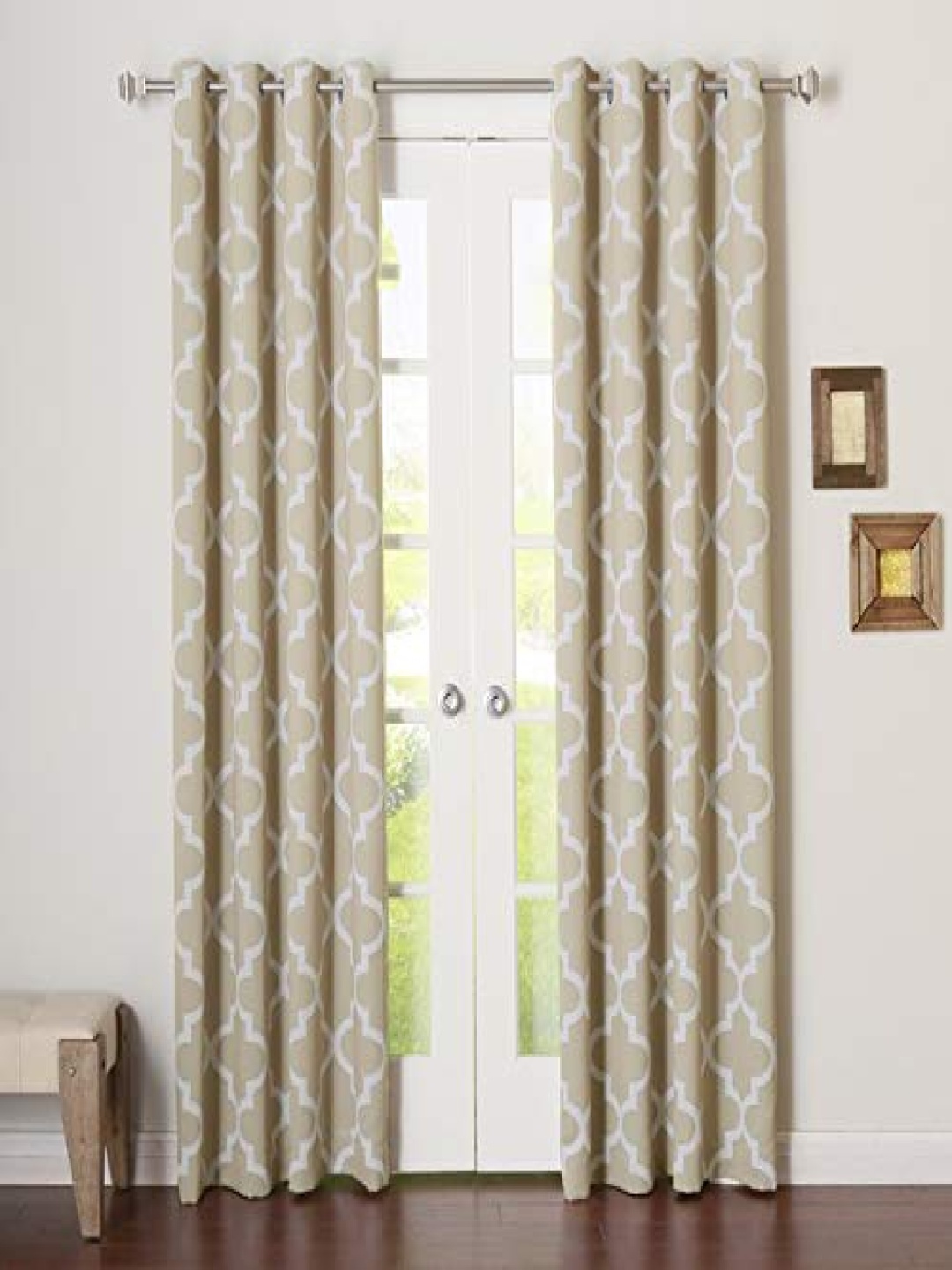

Dekor World Multicoloured Set of 2 Window Curtain, Multi