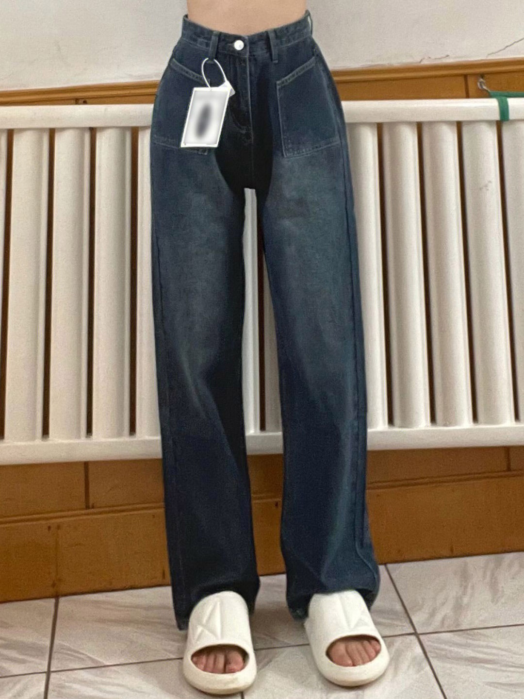 

StyleCast Women Straight Fit High-Rise Light Fade Jeans, Blue
