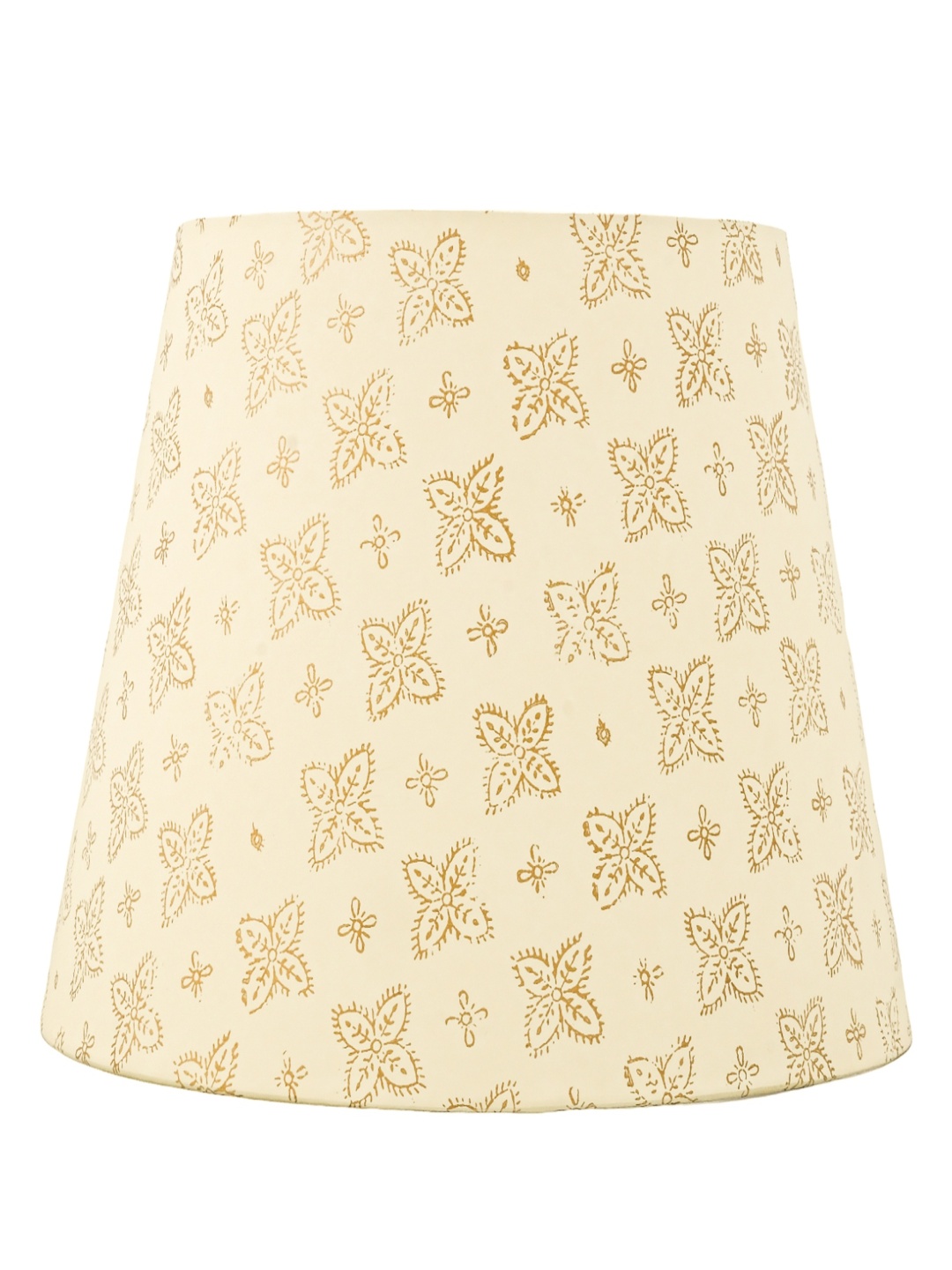 

Lampenschirm India Beige Block Printed Cotton Frustum Shaped Lampshade