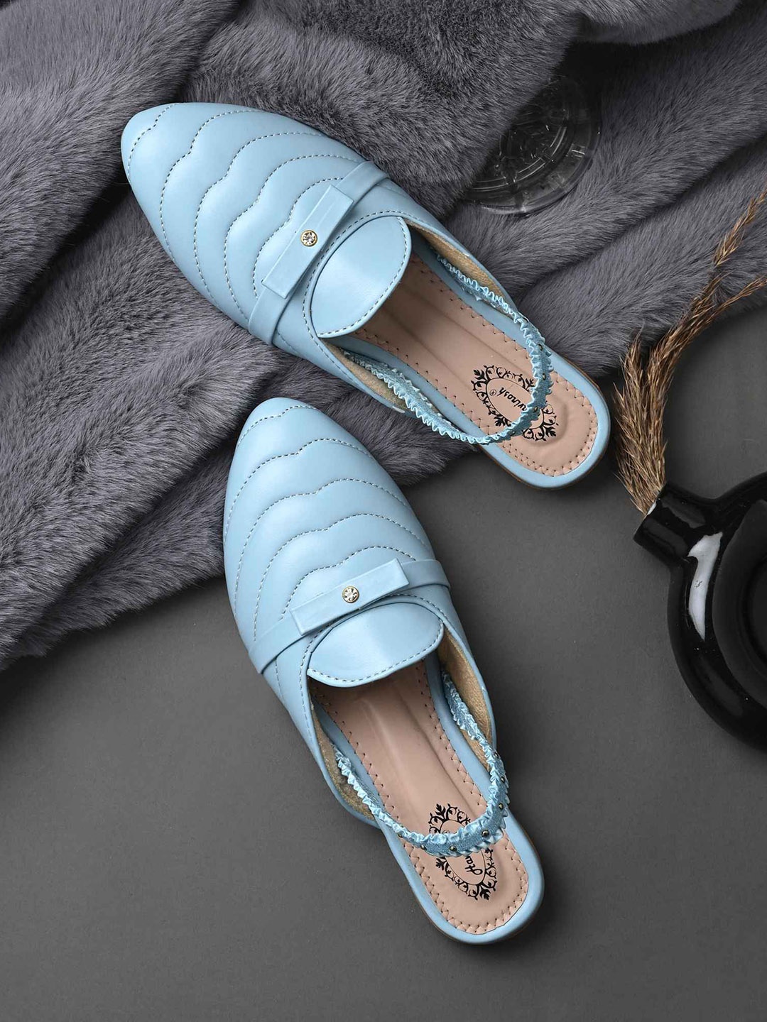 

HAVINOSH Round Toe Lightweight Ballerinas, Sea green