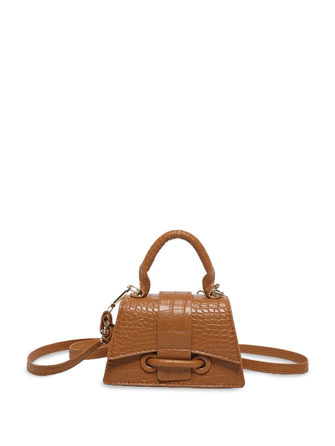 

DressBerry PU Handheld Bag, Tan