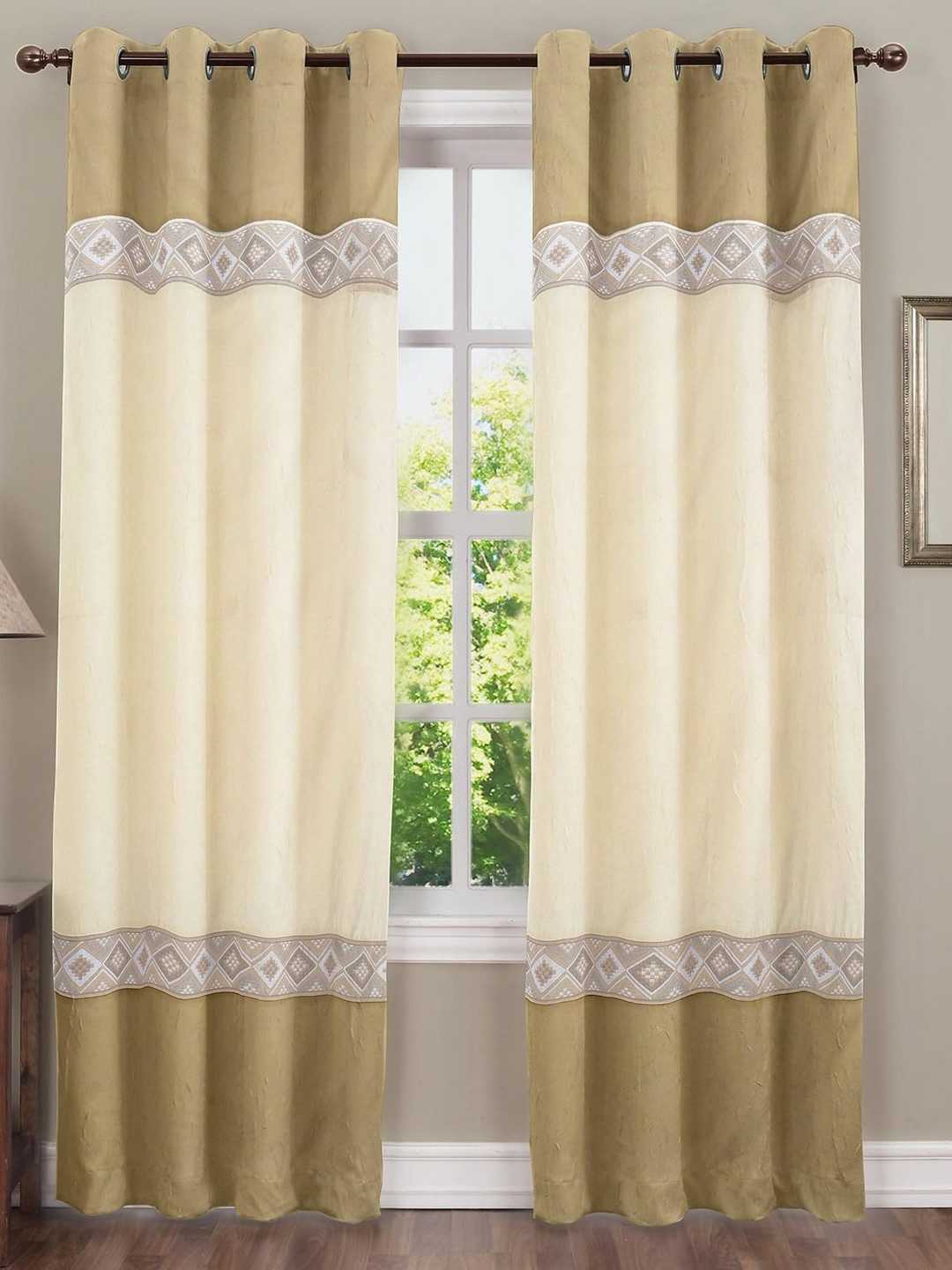 

Dekor World Multicoloured Set of 2 Door Curtain, Multi