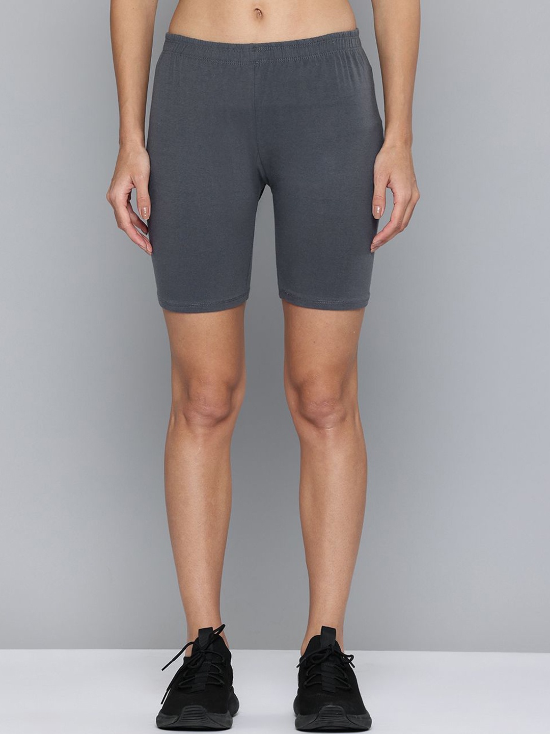 

Jinfo Women Skinny Fit Cycling Sports Shorts, Grey