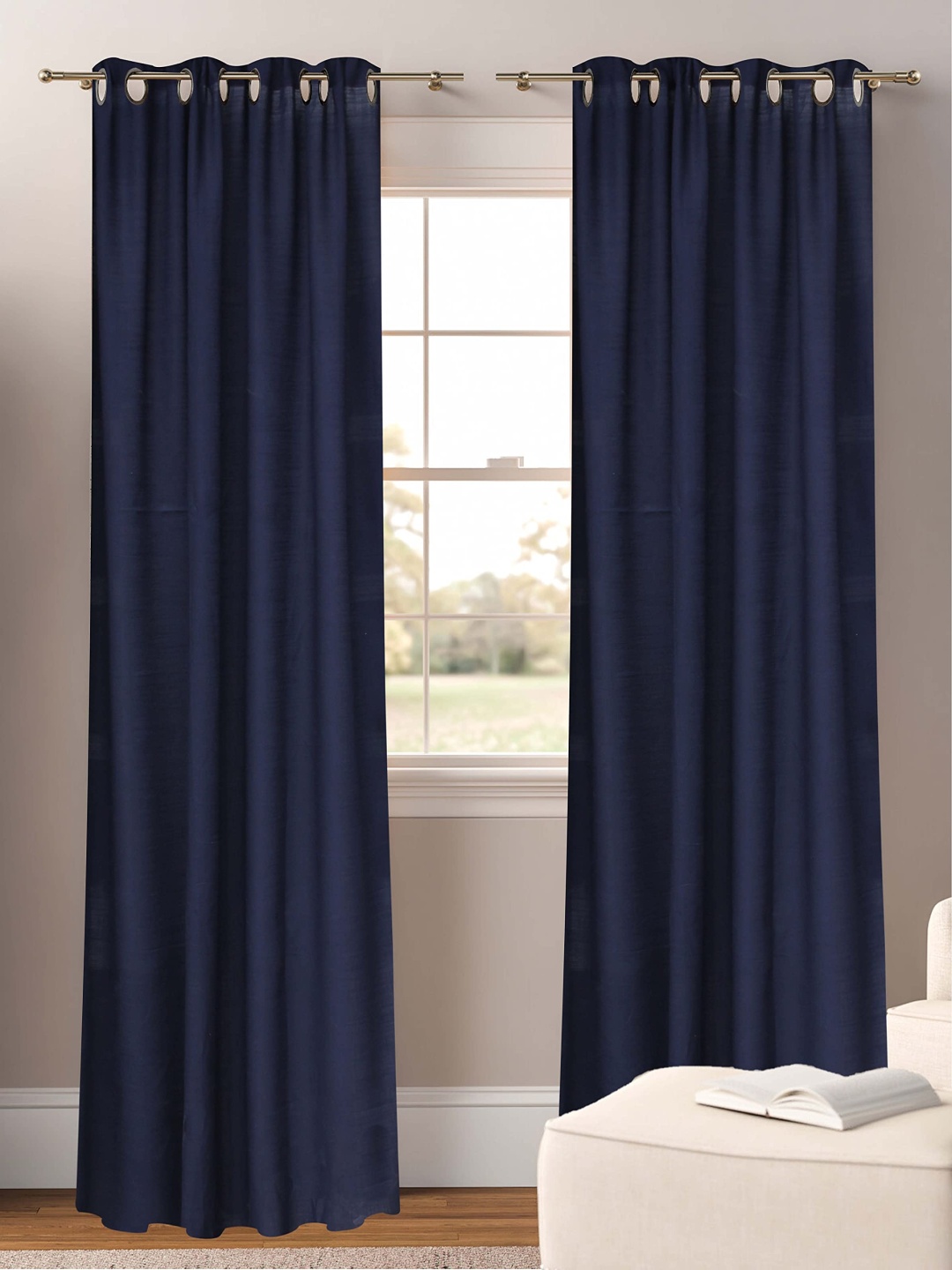 

Dekor World Multicoloured Set of 2 Sheer Long Door Curtain, Multi